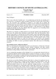 Presidents letter no 14 HCSA final