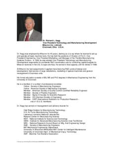Resume of: 	Dr. Richard L. Kegg
