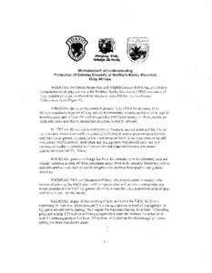 Memorandum of Understanding Protection of Genetic Diversity of Northern Rocky Mountain Gray Wolves \VHEREAS~ the lfnited States Fish and \Vildlife Service (FWS) has identified a Inetapopulation of gray \volvcs in the Nor