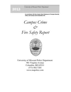Microsoft Word - Campus Crime and Fire Safety Report 2013