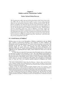 Chapter 4 Moldova and the Transnistrian Conflict Marius Vahl and Michael Emerson