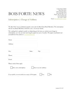 Microsoft Word - Bois Forte News Subscription Change 2017