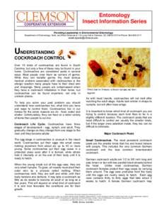 For other publications in our Entomology Insect Information Series visit our web site at http://entweb