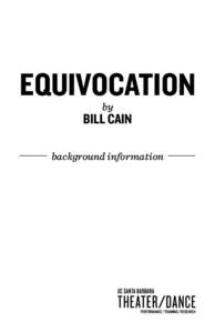 equivocation by bill Cain background information