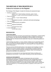 Microsoft Word - Criteria for inclusion on HAR Register 2013.doc
