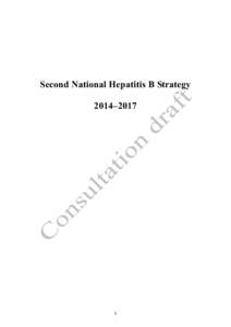 Second National Hepatitis B Strategy 2014–2017 1  Contents