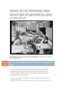 Issues in the Appraisal and Selection of Geospatial Data