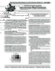 Oklahoma Cooperative Extension Service  HLA-6432 Earth-Kind Gardening Series