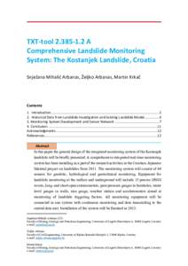 Microsoft WordTXT-ToolA Comprehensive Landslide Monitoring System