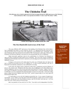 American Old West / American folklore / Chisholm Trail / Pastoralists / Abilene Trail / Jesse Chisholm / Joseph McCoy / Abilene /  Kansas / Cowboy / American frontier / U.S. Route 81 / Red River