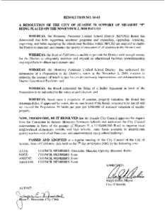 RESOLUTION NOA RESOLUTION OF THE CITY OF SEASIDE IN SUPPORT OF MEASURE 