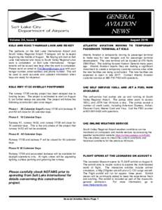 GENERAL AVIATION NEWS Volume 24, Issue 8  August 2016
