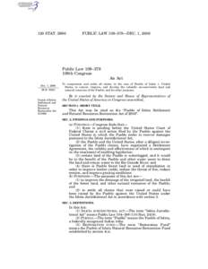 120 STAT[removed]PUBLIC LAW 109–379—DEC. 1, 2006 Public Law 109–379 109th Congress