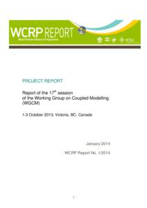 16th Session of the Working Group on Coupled Modeling (WGCM)