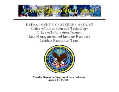 Pharmacy / United States Department of Veterans Affairs / Cyberwarfare / Data breach / Office of the Inspector General / Internet privacy / United States Computer Emergency Readiness Team / Computer security / Security / Consolidated Mail Outpatient Pharmacy