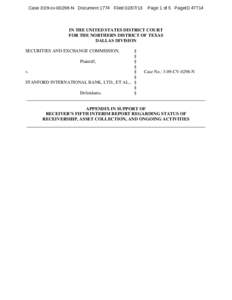 Case 3:09-cv[removed]N Document 1774 Filed[removed]Page 1 of 5 PageID[removed]IN THE UNITED STATES DISTRICT COURT FOR THE NORTHERN DISTRICT OF TEXAS