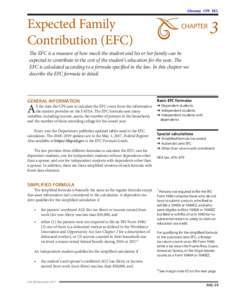 Application and Verification Guide Chapter 3: Expected Family Contribution (EFC)