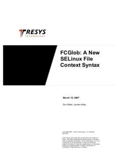 FCGlob: A New SELinux File Context Syntax