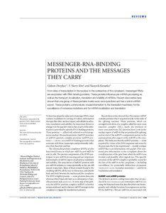 REVIEWS  MESSENGER-RNA-BINDING