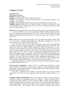 Schede storico-territoriali dei comuni del Piemonte Comune di Pramollo Daniele Tron 1996 Comune: Pramollo Provincia: Torino.