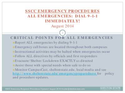 Emergency management / Shelter in place / Preparedness / First responder
