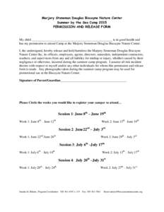 PERMISSION AND RELEASE FORM