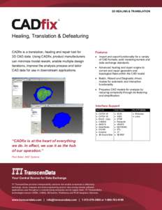 Product Sheet Template - CADfix 9-12