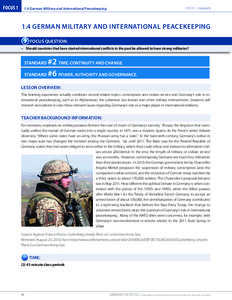 FOCUS[removed]German Military and International Peacekeeping FOCUS 1 – Geography