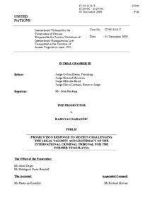 [removed]OTP Response to Karadzic Motion Challenging Legal V…