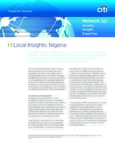 Transaction Services  Network 3.0 Access. Insight. Expertise.