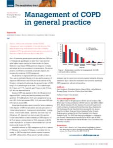 The respiratory tract Joan Henderson Christopher Harrison Graeme Miller  Management of COPD