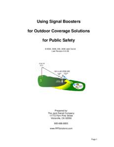 Using Signal Boosters as Outdoor Coverage Solutions for Public Safety