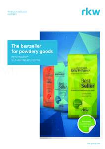 WHEN EXCELLENCE MATTERS The bestseller for powdery goods RKW PROVENT®