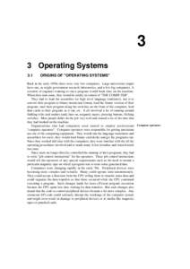 3 3 Operating Systems 3.1 ORIGINS OF 
