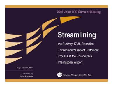 Streamlining the RunwayExtension EIS Process at the .ppt [Read-Only]