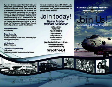 If you love all things aviation, World War II history, and military history, your membership opens the door to all sorts of fun and education. We are a private museum, with no other source of revenue, other than the supp