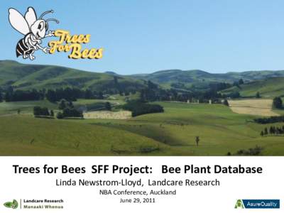 Pollinator Security  in New Zealand