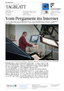 Date: Hauptausgabe St. Galler Tagblatt AG 9001 St. Gallen