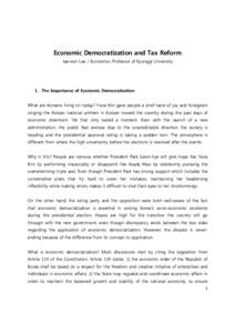 Microsoft Word - Economic Democratization and Tax Reform