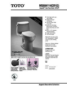 MS604114CEF(G) Gwyneth™ One-Piece Toilet,1.28 GPF Do ub Te le C