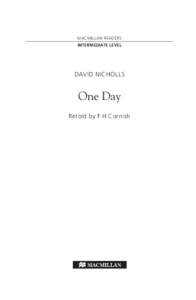 MACMILLAN READERS INTERMEDIATE LEVEL DAVID NICHOLLS  One Day