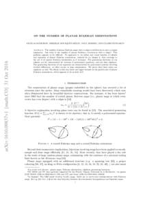 ON THE NUMBER OF PLANAR EULERIAN ORIENTATIONS  arXiv:1610.09837v1 [math.CO] 31 Oct 2016 NICOLAS BONICHON, MIREILLE BOUSQUET-MÉLOU, PAUL DORBEC, AND CLAIRE PENNARUN