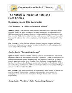 Nature and Impact - Handout