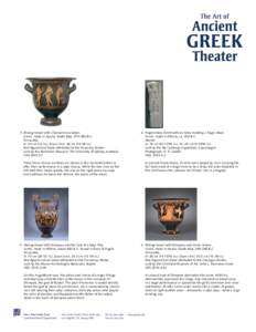 1st millennium BC / Black-figure pottery / Asteas / Satyr / Red-figure pottery / Theatre of ancient Greece / Dionysus / Ancient Greek comedy / Aristophanes / Archaic Greek art / Greek mythology / Ancient Greek art