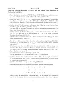 Algebra / Abstract algebra / Mathematics / Homological algebra / Group theory / Module theory / Additive categories / Exact sequence / Cyclic group / Module homomorphism / Module / Group extension