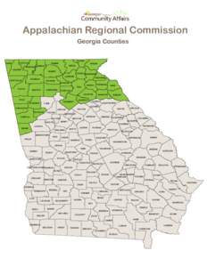 Appalachian Regional Commission Georgia Counties DADE  CATOOSA
