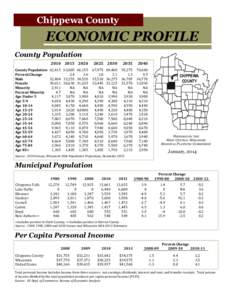 Chippewa County  ECONOMIC PROFILE County Population[removed]