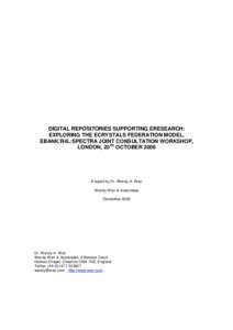 Microsoft Word - Digital repositories supporting eResearch.doc