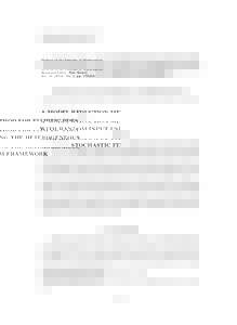 Bulletin of the Institute of Mathematics Academia Sinica (New Series) Vol), No. 1, ppA MODEL REDUCTION METHOD FOR ELLIPTIC PDES WITH RANDOM INPUT USING THE HETEROGENEOUS