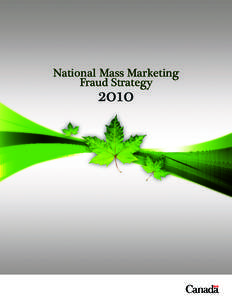 National Mass Marketing Fraud Strategy 2010  Table of Contents